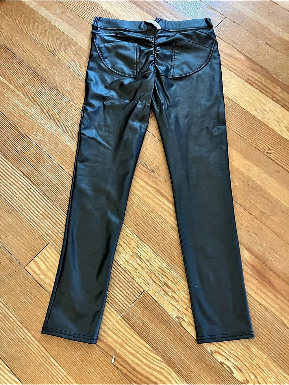 Freddy WR.UP Faux Leather Shaping Pants Black
